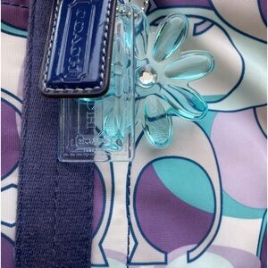 Coach Daisy Kyra Scarf Print 3 Hangtags Multicolor Nylon Tote